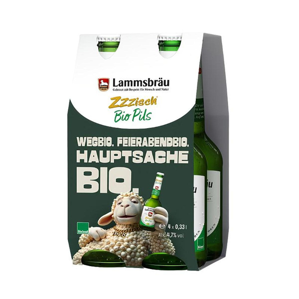 Produktfoto zu Lammsbräu Pils Zzzisch 4er Pack (4x 0,33l)