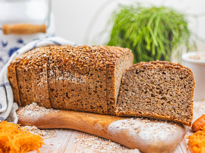 Produktfoto zu Schnittbrot - Dinkelganzkornbrot mit Möhre 1000g