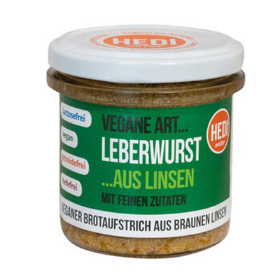 Produktfoto zu Vegane Art...Leberwurst, Brotaufstrich aus Linsen 140g