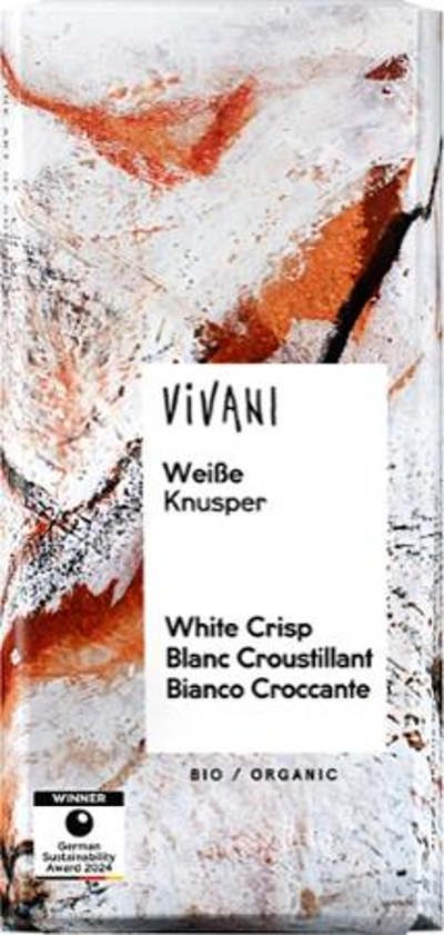 Produktfoto zu weiße Knusper Schokolade (80g)