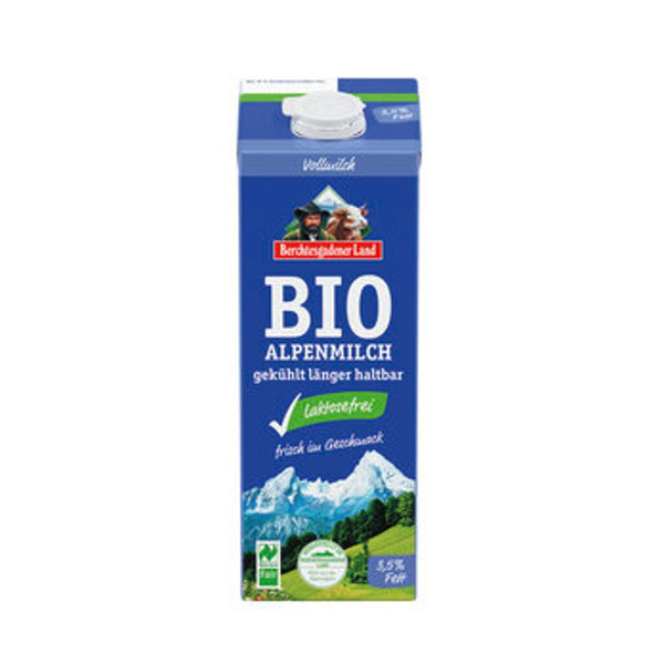 Produktfoto zu Frische Alpenmilch laktosefrei 3,5%