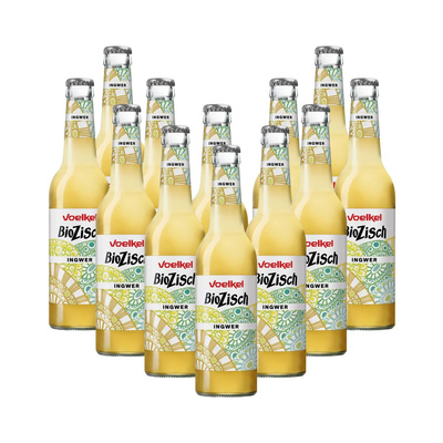 Produktfoto zu BioZisch Ingwer Kiste (12 x 0,33 L)