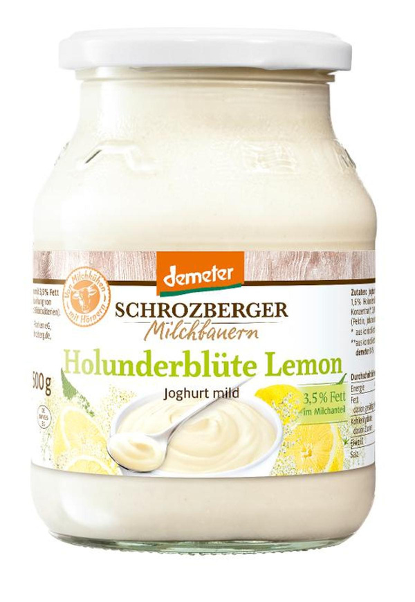 Produktfoto zu Holunderblüte-Lemon Joghurt 500g
