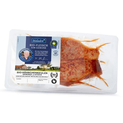 Produktfoto zu b* Hähnchenkeulen, gewürzt (2 Stück) ca. 500g