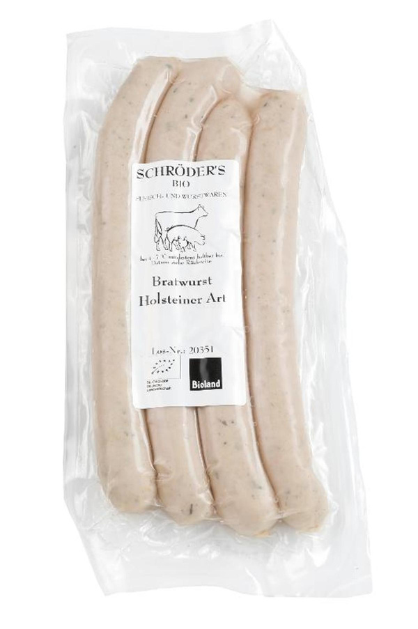 Produktfoto zu Bratwurst Holsteiner Art (4 Stück) ca. 280g