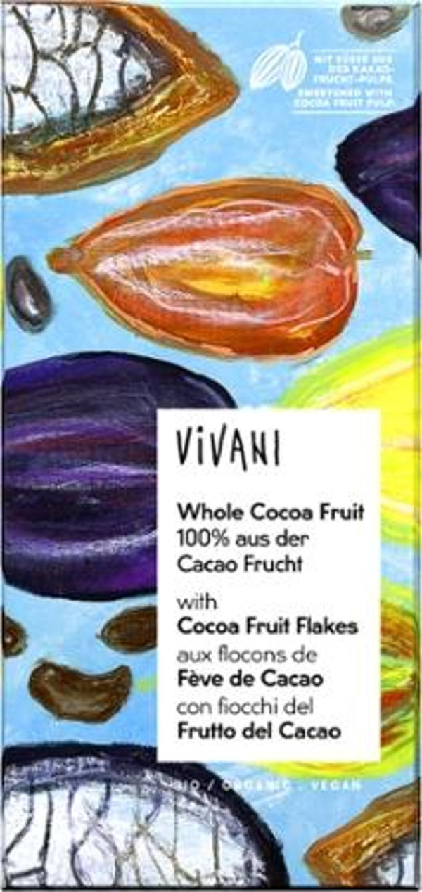 Produktfoto zu Schokolade Whole Cocoa Fruit 100% aus der Cacao Frucht (80g)