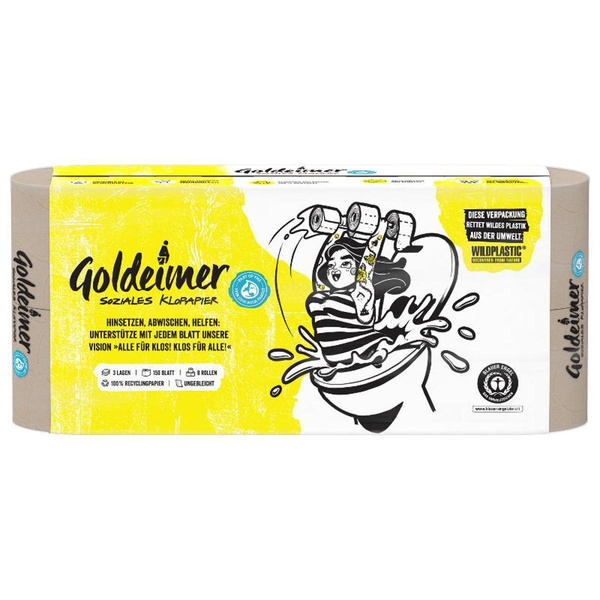 Produktfoto zu Goldeimer Klopapier 3-lagig (8 Rollen)