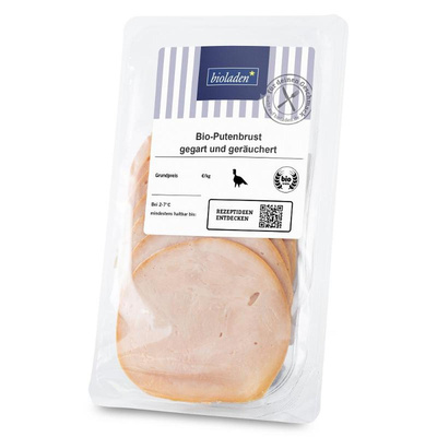 Produktfoto zu b* Putenbrust gegart _ geräuchert 80g