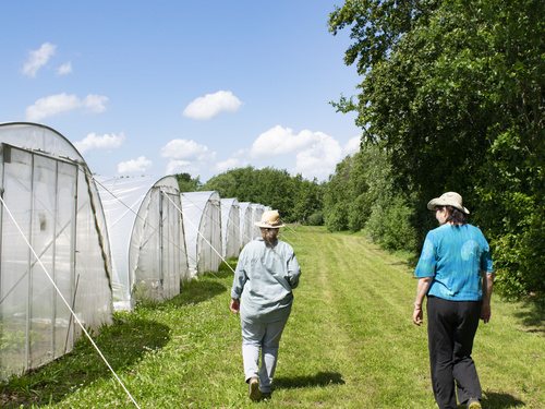 Angela und Barbara Maria auf dem Weg