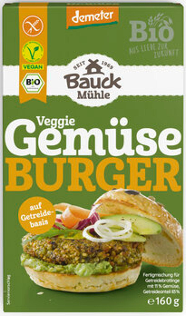 Produktfoto zu Gemüse Burger Fertigmischung