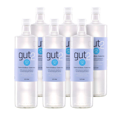 Produktfoto zu gut2 - Stilles Quellwasser Kiste (6x 1l)