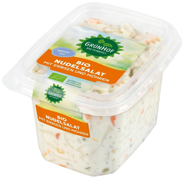 Produktfoto zu Nudelsalat mit Erbsen und Möhren 400g