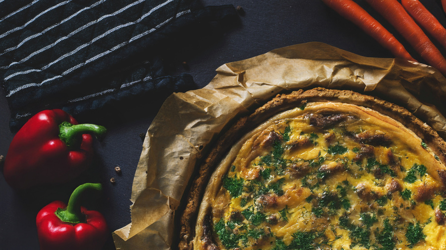 Rezeptbild für Paprika-Möhren-Pie