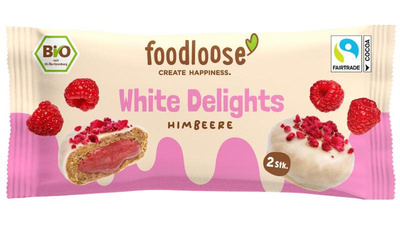 Produktfoto zu White Delights Himbeere (2 Stück) 40g