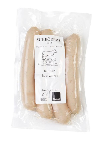 Produktfoto zu Rinder-Bratwurst ca. 200g