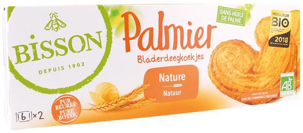 Produktfoto zu Palmier Blätterteig-Kekse Butter Natur