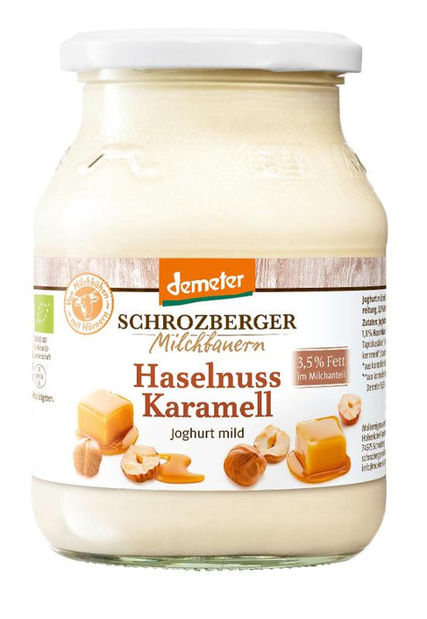 Produktfoto zu Haselnuss Karamell Joghurt 500g