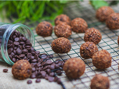 Produktfoto zu Schoko Dinkel Energieball 20g (vegan)