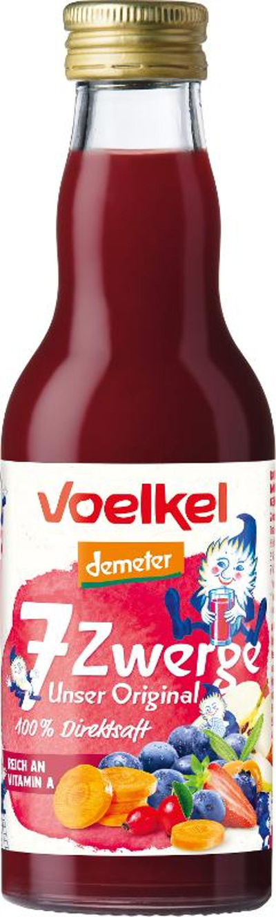 Produktfoto zu 7 Zwerge Kindersaft Original 0,2l