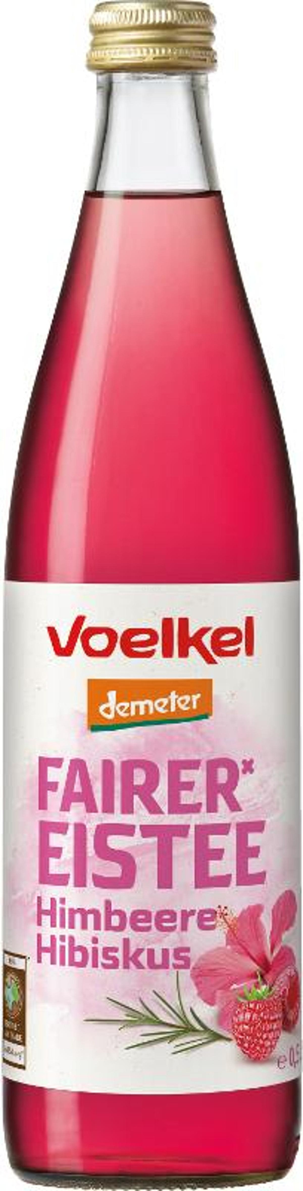 Produktfoto zu Fairer Eistee Himbeer Hibiskus (0,5l)