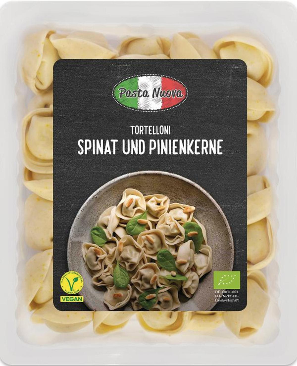 Produktfoto zu Frische Tortelloni mit Spinat & Pinienkerne