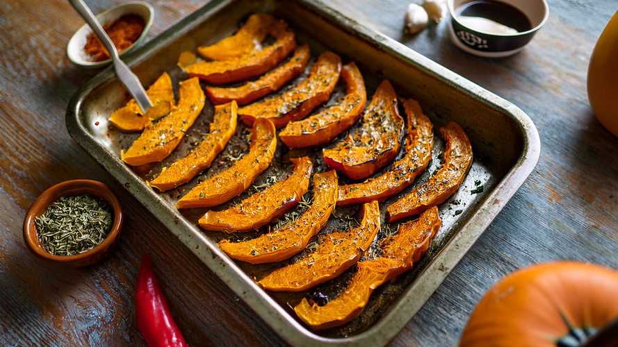 Rezeptbild für Kürbis mit Chili