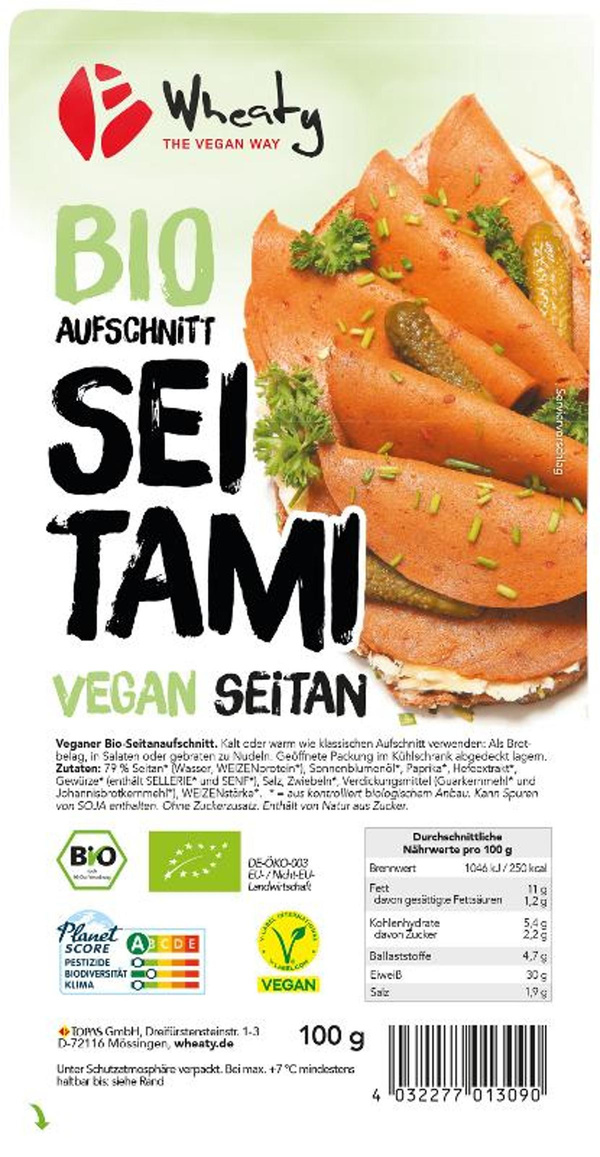 Produktfoto zu Wheaty Aufschnitt Seitami (vegan)