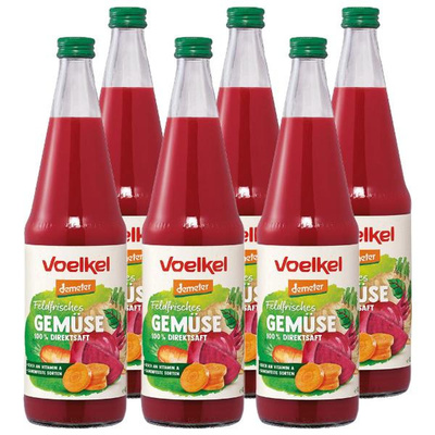 Produktfoto zu Kiste Gemüsesaft feldfrisch (6x 0,7l)