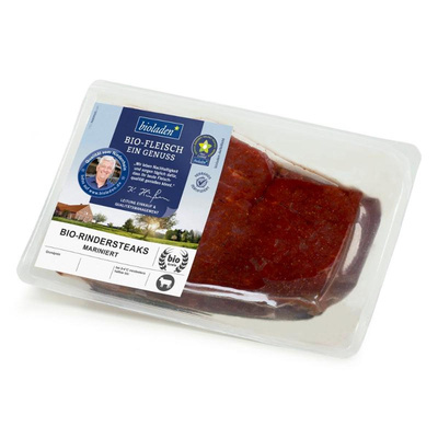 Produktfoto zu b* Rindersteaks, mariniert (2 Stück) ca. 360g