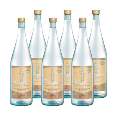 Produktfoto zu St. Leonhards still (gold) Kiste (6x 1l)