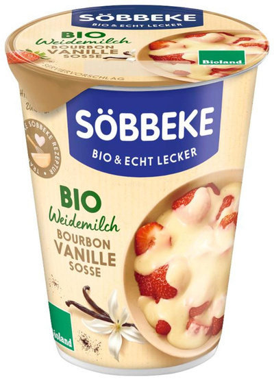 Produktfoto zu Bourbon Vanille Soße mit Sahne (Becher) 200g
