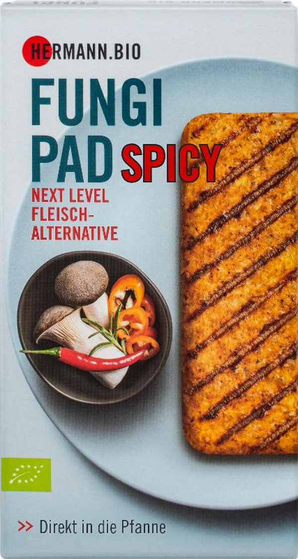 Produktfoto zu Fungi-Pad Spicy Style, Fleisch-Alternative 150g