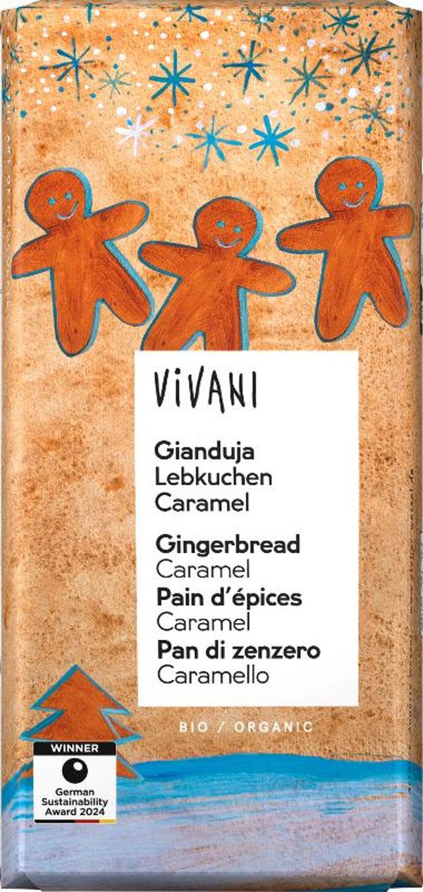 Produktfoto zu Gianduja Lebkuchen Karamell Schokolade