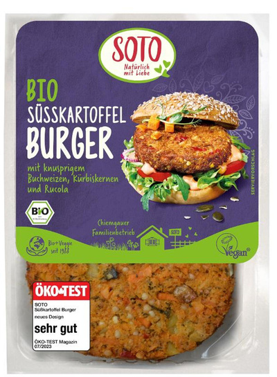 Produktfoto zu Süsskartoffel Burger (vegan)