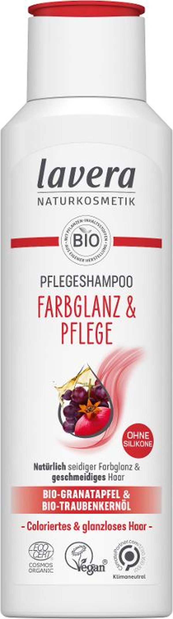 Produktfoto zu Lavera Shampoo Farbglanz und Pflege 250ml
