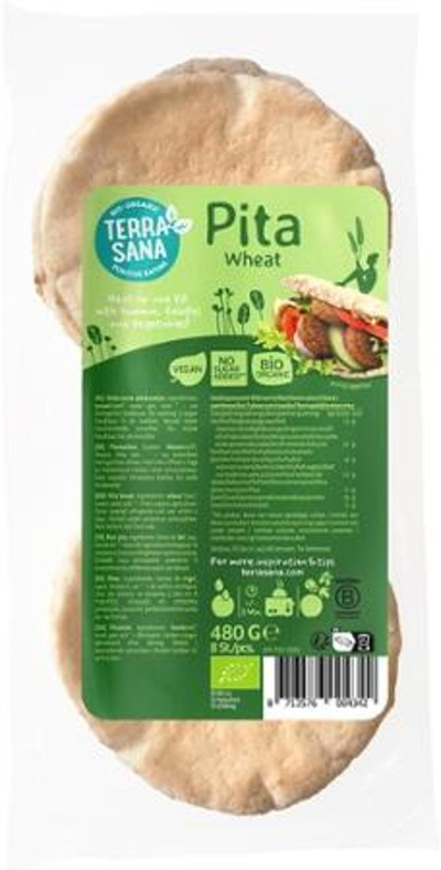 Produktfoto zu Pita-Taschen aus Weizen (8 Stück)