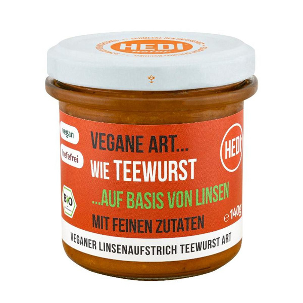 Produktfoto zu Vegane Art...Teewurst, Brotaufstrich aus Linsen 140g