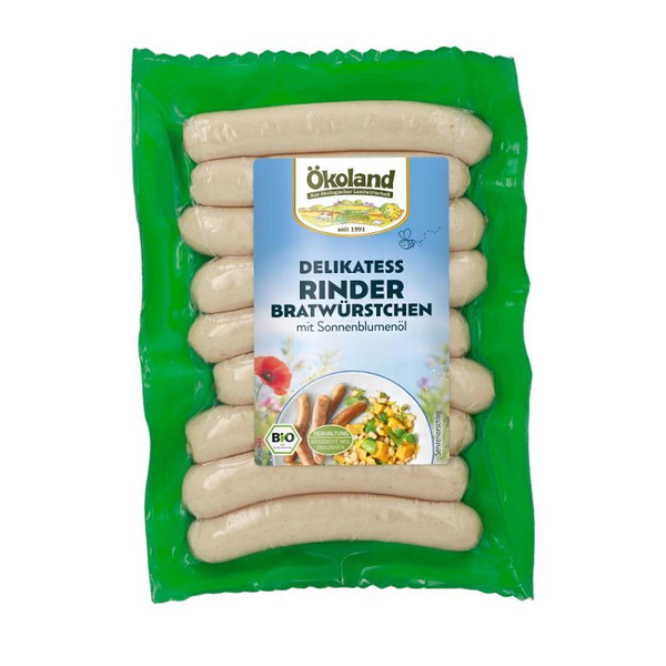 Produktfoto zu Delikatess Rinderbratwürstchen 9 Stück (klein) 180g