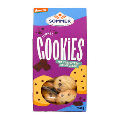 Produktfoto zu Dinkel Cookies mit Zartbitter-Schokolade