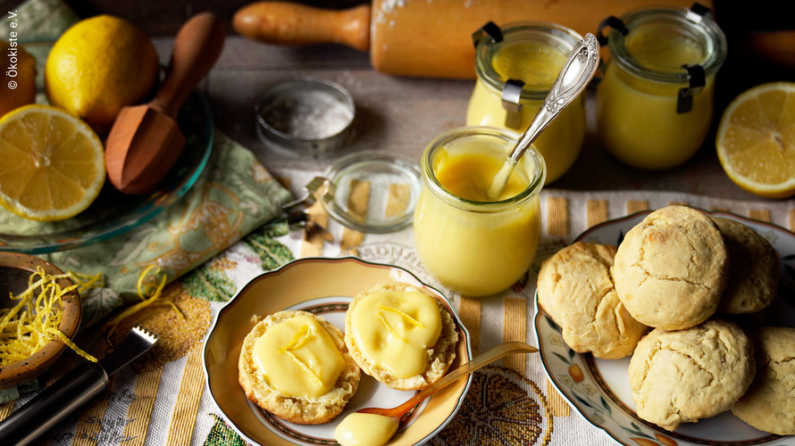 Rezeptbild für Scones & Lemon Curd