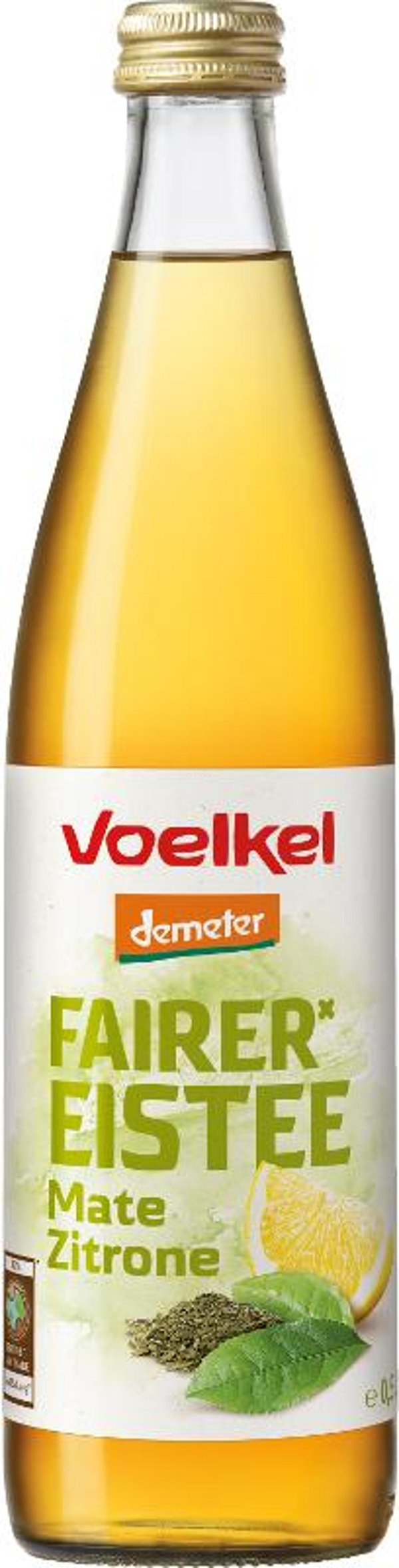 Produktfoto zu Fairer Eistee Mate Zitrone (0,5l)