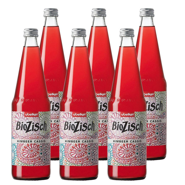 Produktfoto zu BioZisch Himbeer-Cassis Kiste 6x0,7L