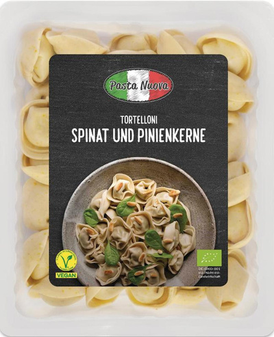 Produktfoto zu Frische Tortelloni mit Spinat & Pinienkerne