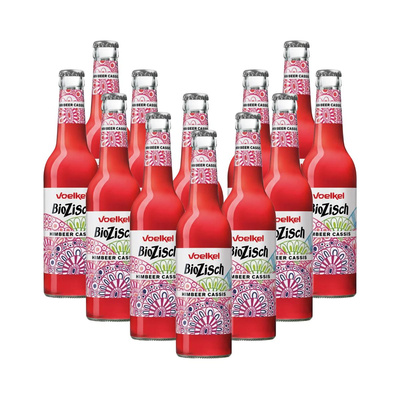 Produktfoto zu BioZisch Himbeer-Cassis Kiste (12 x 0,33 L)