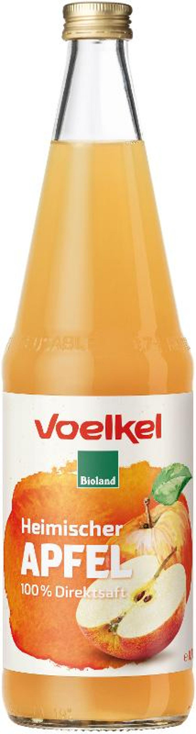Produktfoto zu Apfelsaft naturtrüb (0,7l)