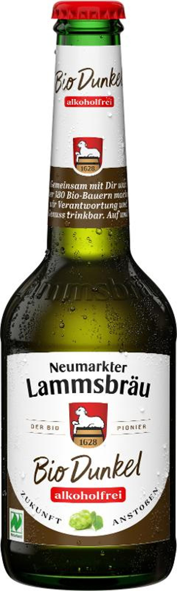 Produktfoto zu Kiste Lammsbräu alkoholfrei Dunkel (10 x 0,33l)