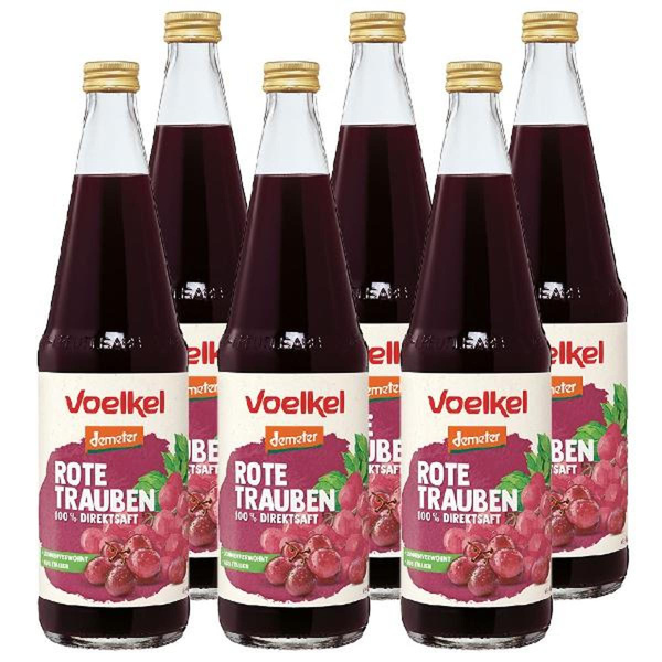 Produktfoto zu Traubensaft Merlot Kiste 6x0,7L