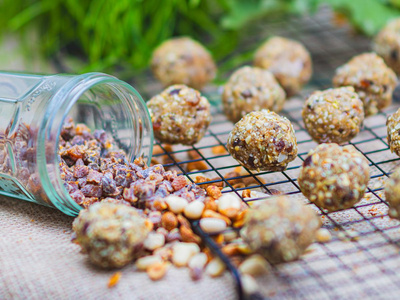 Produktfoto zu Aprikosen Kürbis Energieball 20g (vegan)