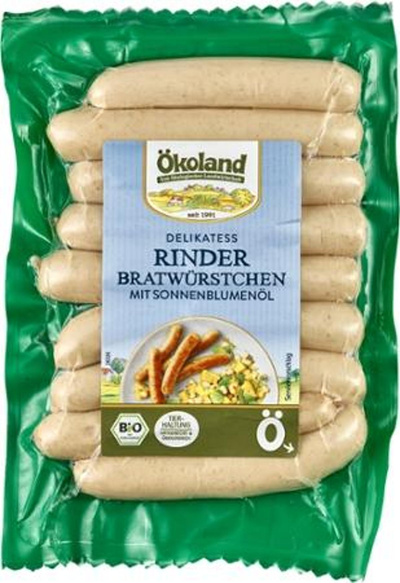Produktfoto zu Delikatess Rinderbratwürstchen 9 Stück (klein)