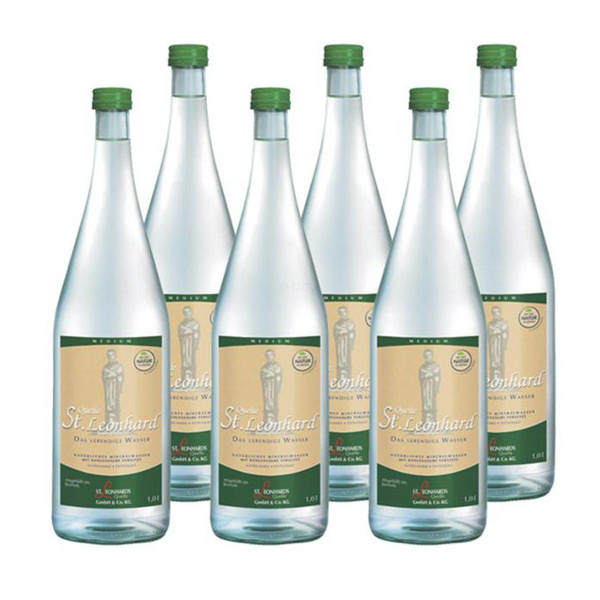 Produktfoto zu St. Leonhards medium (grün) Kiste (6 x 1L)